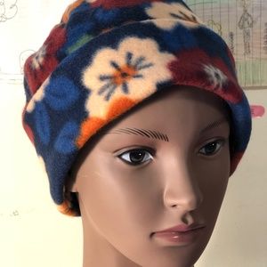 Handmade fleece Winter Hat with Cuff